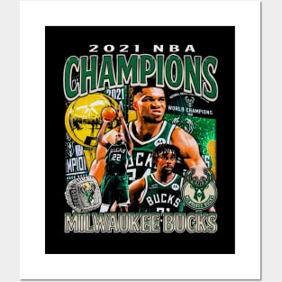 Milwaukee 2021 NBA Champions Posters and Art